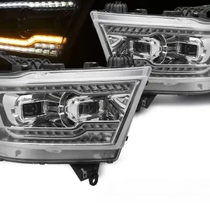 DODGE RAM 2019-2022 - přední FULL LED světla chromová Top Prodej