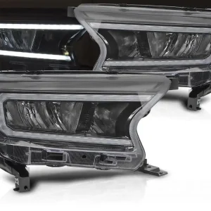 FORD RANGER V 2016-2022 - přední LED světla černá Cenově Výhodný
