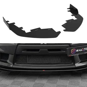 Speciální Cena Mitsubishi Lancer Evo Mk10, "Street Pro" rohové spoilery pod přední nárazník, Maxton design