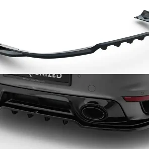Porsche 911 992 Turbo S Sport Package, spoiler pod zadní nárazník s žebrováním, Maxton design Víkendová Akce
