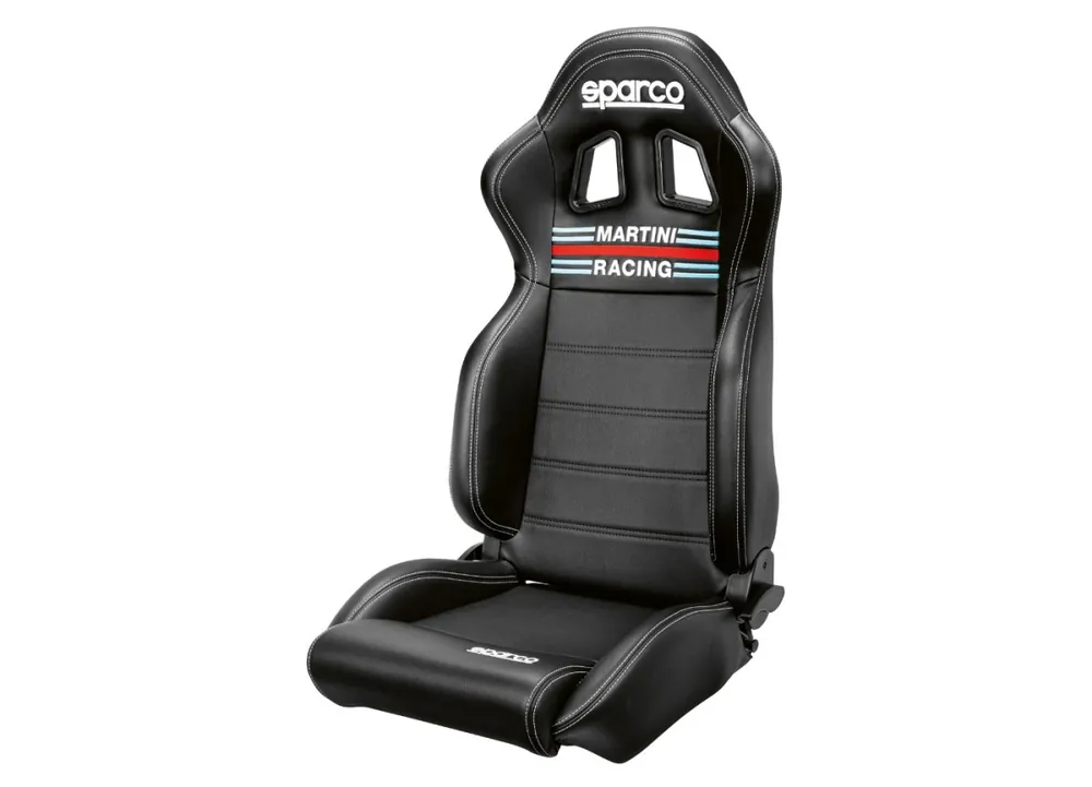 Sparco R100 Martini Racing sportovní sedadlo, černá koženka Bezpečná Platba
