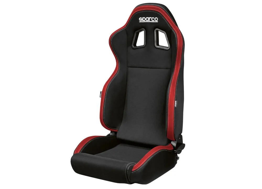 Sparco R100 sportovní polohovatelné sedadlo, barva černo-červená Bezpečná Platba