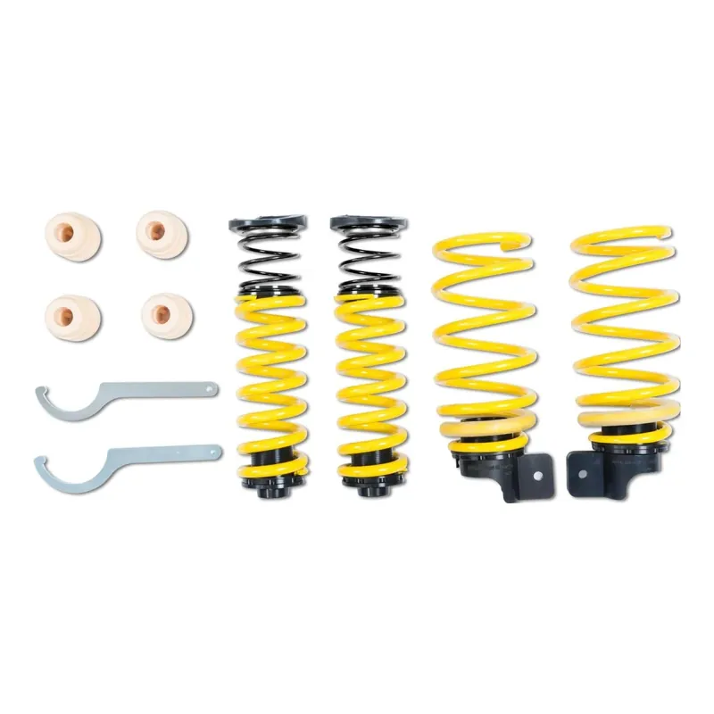 Akce ST Suspensions výškově nastavitelný pružinový kit pro Audi A4 avant 8W5, 8WD, B9 Benzin, Diesel, AWD, o výkonu 160-260 kW s elektronickými tlumiči