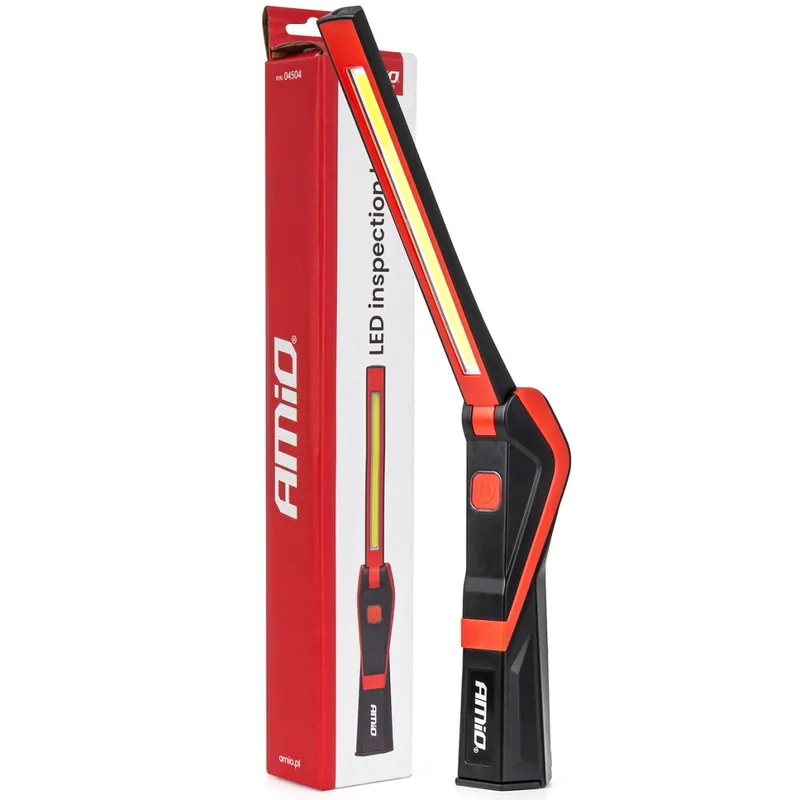 Inspekční AKU pracovní lampa AMIO, nabíjecí 2600 mAh, 300/600 LM Akční Cena