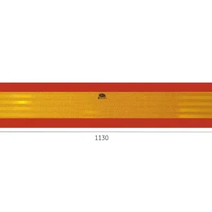 Reflexní ALU tabule pro přívěsy a návěsy, 1130 × 200 mm, E20 70R-011587, 1 ks Akce