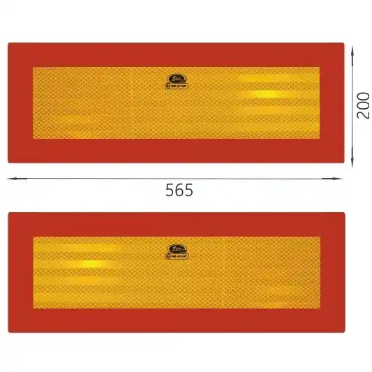 Reflexní ALU tabule pro přívěsy a návěsy, 565 × 200 mm, E20 70R-011587, 2 ks Jen Po Omezenou Doba