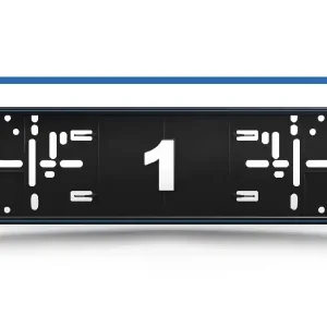 Akce Držák SPZ, podložka ALTI GIRI MONO Sprint Blue s modrým proužkem, 2 ks