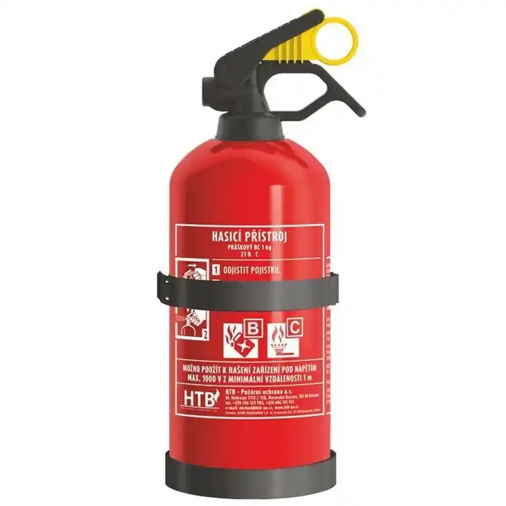 Bezpečná Platba Hasící práškový přístroj 1 kg BC splňuje EN3, ISO 9001 HTB