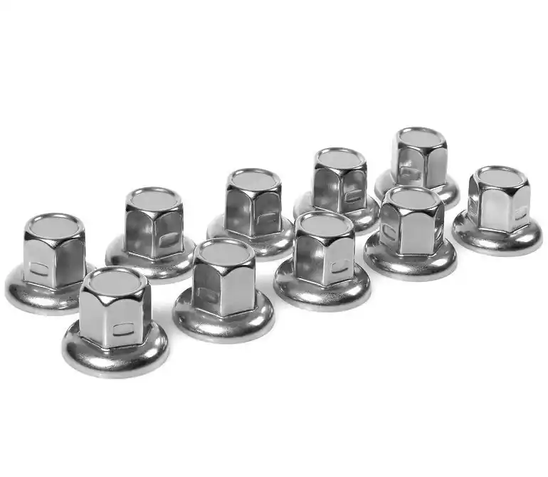 Nerezové kryty šroubů TRUCK 33 mm 10 ks pro kamiony LAMPA Must-Have
