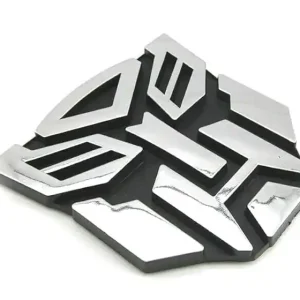 Cenový Hit Kovová 3D samolepka transformers, chromovaná 4CAR