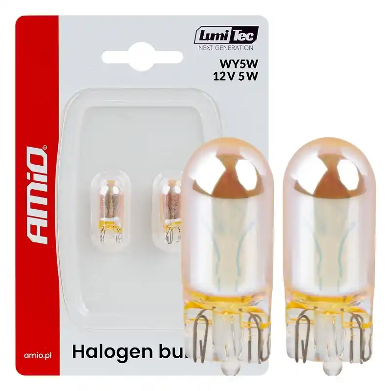 Žárovky WY5W AMIO AMBER CHROME 12V, oranžové, 2 ks Vysoce Kvalitní