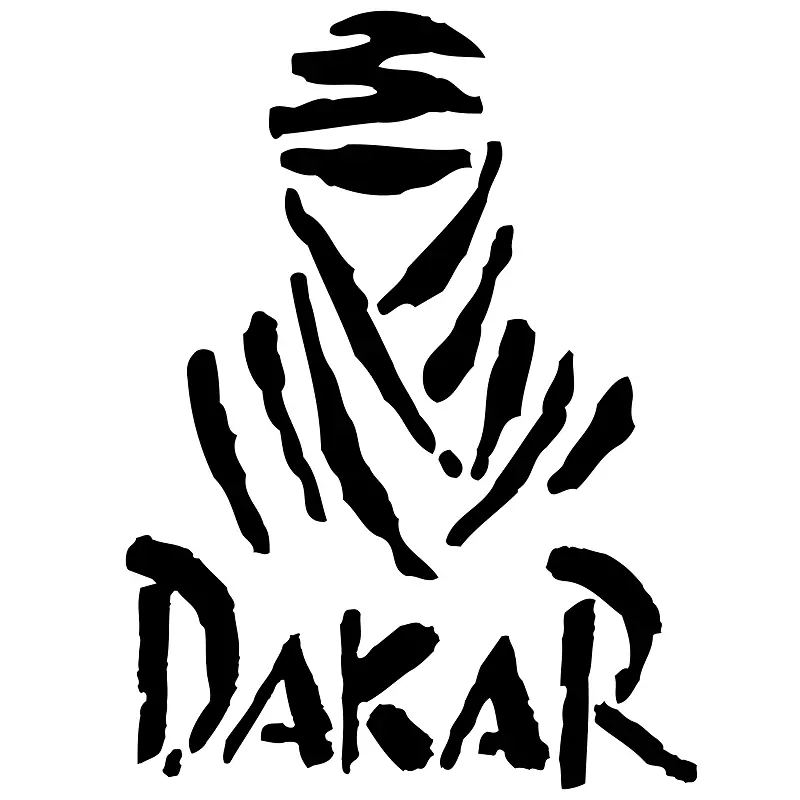 Samolepka DAKAR 50×40 mm 3D efekt, zalitá čirou pryskyřicí Vysoce Kvalitní