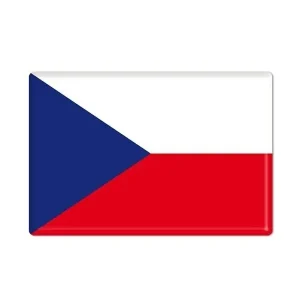 Jen Po Omezenou Doba Samolepicí vlajka České republiky 33x20 mm, 3D efekt