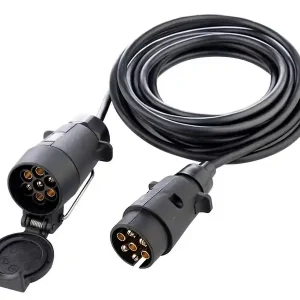 Pouze Dnes Napájecí kabel pro přívěs se 7 pinovou zástrčkou a zásuvkou, 5 metrů CARMOTION