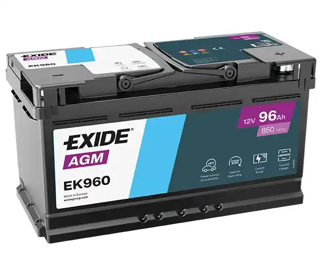 Sleva Autobaterie EXIDE Start-Stop AGM, 12V, 96Ah, 850A, EK960