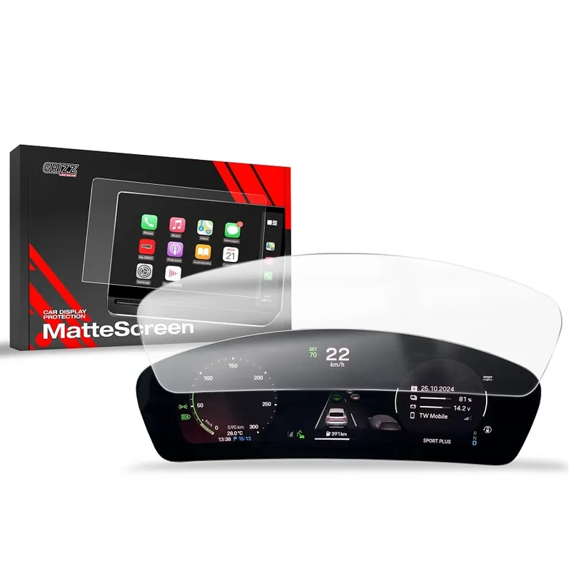 Matná fólie na displej GRIZZ Protector pro Porsche Macan II (od roku 2025>) displej Virtual Cockpit Ihned K Objednání