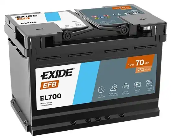 Autobaterie EXIDE Start-Stop EFB, 12V, 70Ah, 760A EL700 Poslední Šance