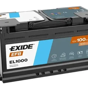 Levný Autobaterie EXIDE Start-Stop EFB, 12V, 100Ah, 900A EL1000