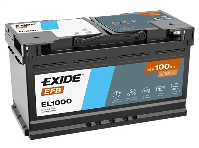 Levný Autobaterie EXIDE Start-Stop EFB, 12V, 100Ah, 900A EL1000