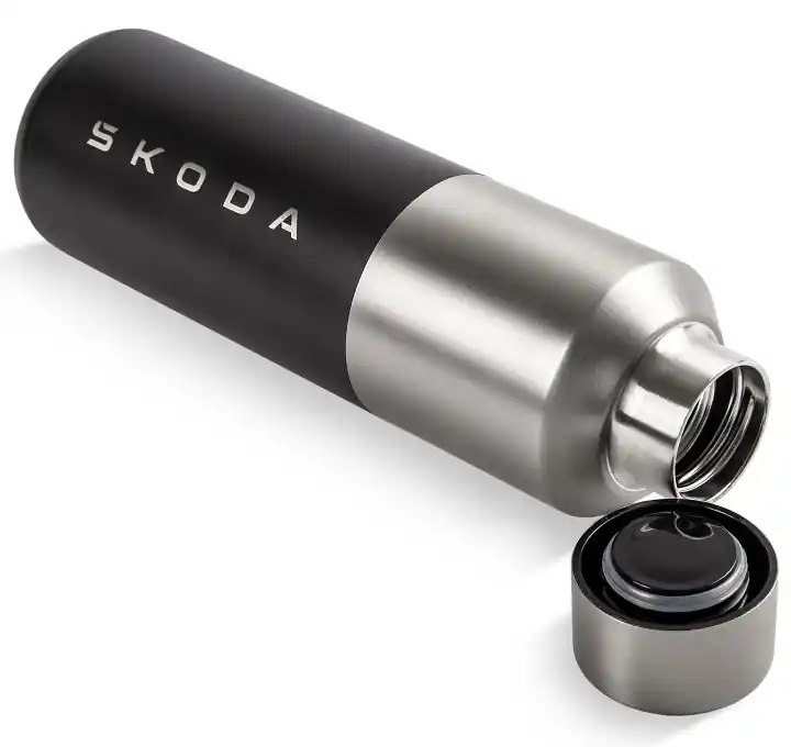 Must-Have Termo láhev Škoda 600 ml černo stříbrná, BPA free