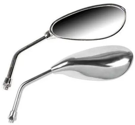 Zpětná zrcátka na motorku NAKED - chromované - Lampa Italy Víkendová Akce