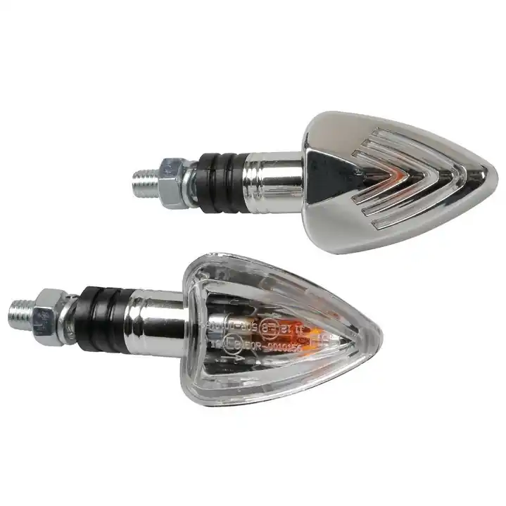 Sleva Blinkry na motorku LAMPA FOCAL, chromované
