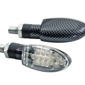 Akční Nabídka LED blinkry na motorku LAMPA TWIST, karbonové