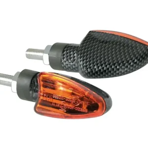 Blinkry na motorku LAMPA ARROW, žárovkové, karbonové Akce