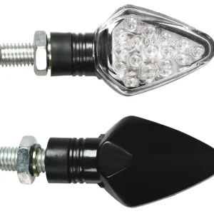 LED blinkry na motorku LAMPA PENTA, černé Oblíbený