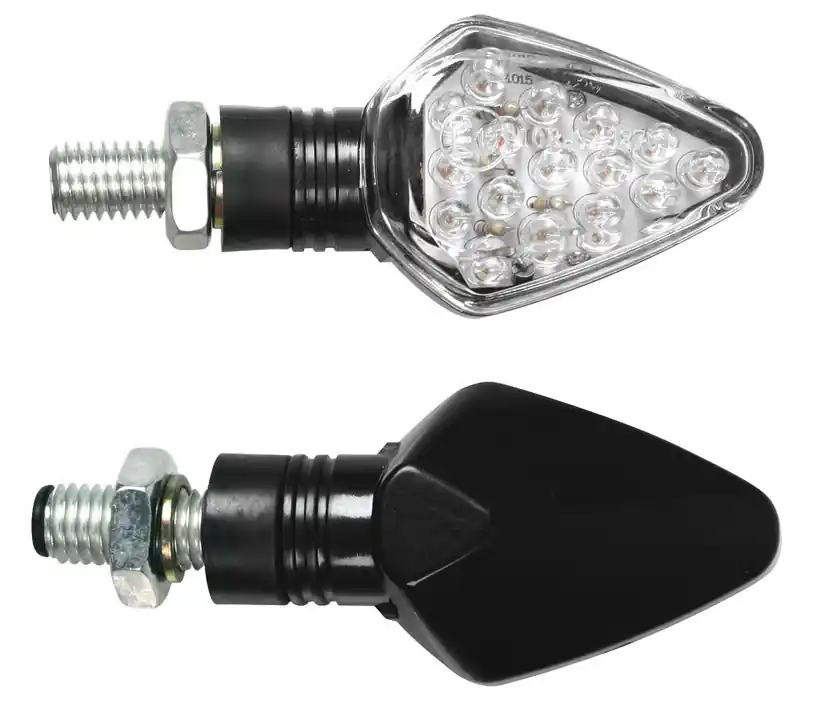 LED blinkry na motorku LAMPA PENTA, černé Oblíbený