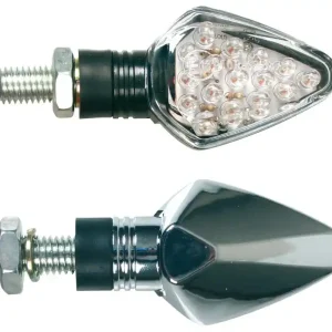 LED blinkry na motorku LAMPA PENTA, chromované Hit Sezóny