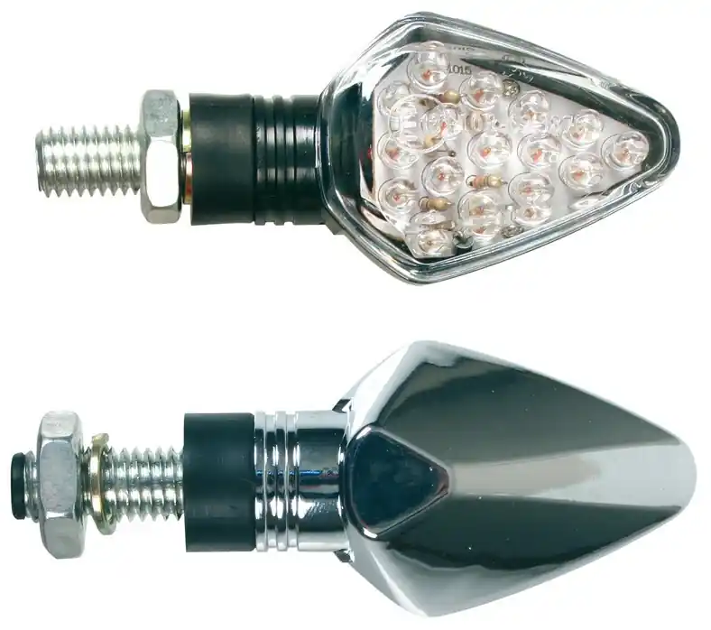 LED blinkry na motorku LAMPA PENTA, chromované Hit Sezóny