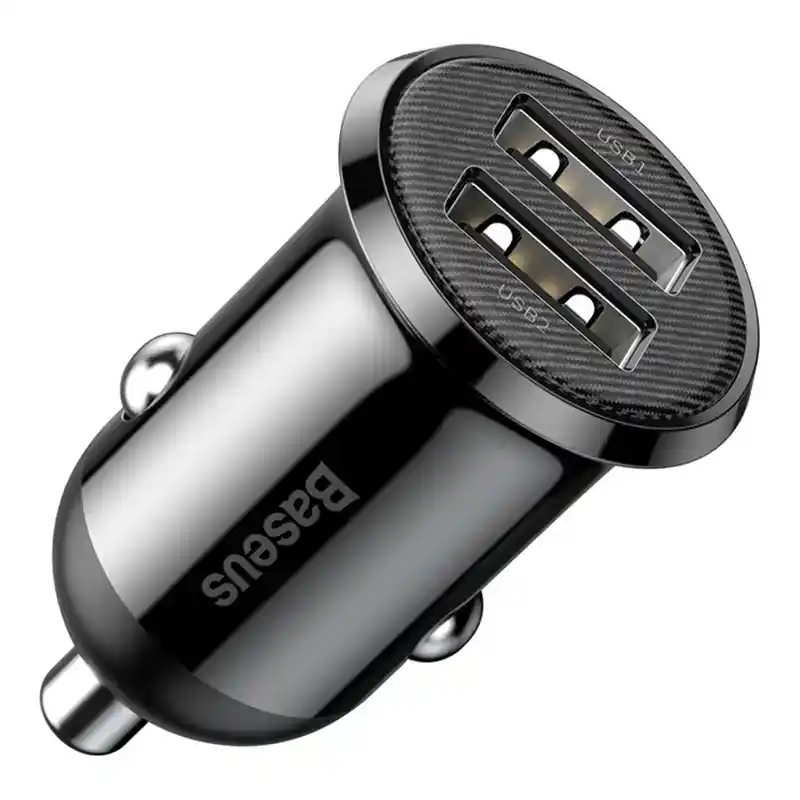 Originální USB nabíječka do auta BASEUS 12/24V 2x USB-A 4800 mA