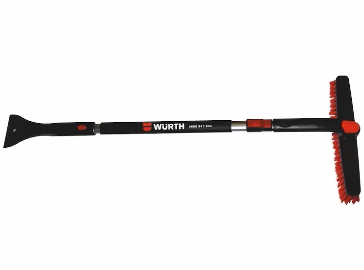 Škrabka na led a sníh se smetákem WURTH, teleskopická 84 - 127 cm Výhodná Nabídka