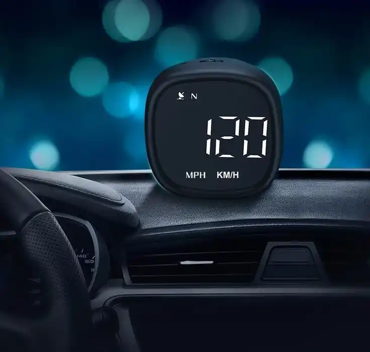 Aktuální Palubní HUD displej GPS měřič rychlosti a kompas CARCLEVER
