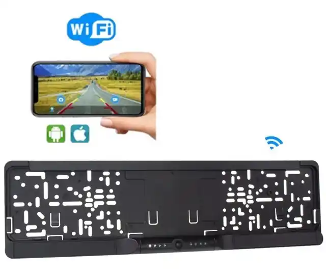 Finální Výprodej Přídavná bezdrátová Wi-Fi kamera v rámečku SPZ CARCLEVER