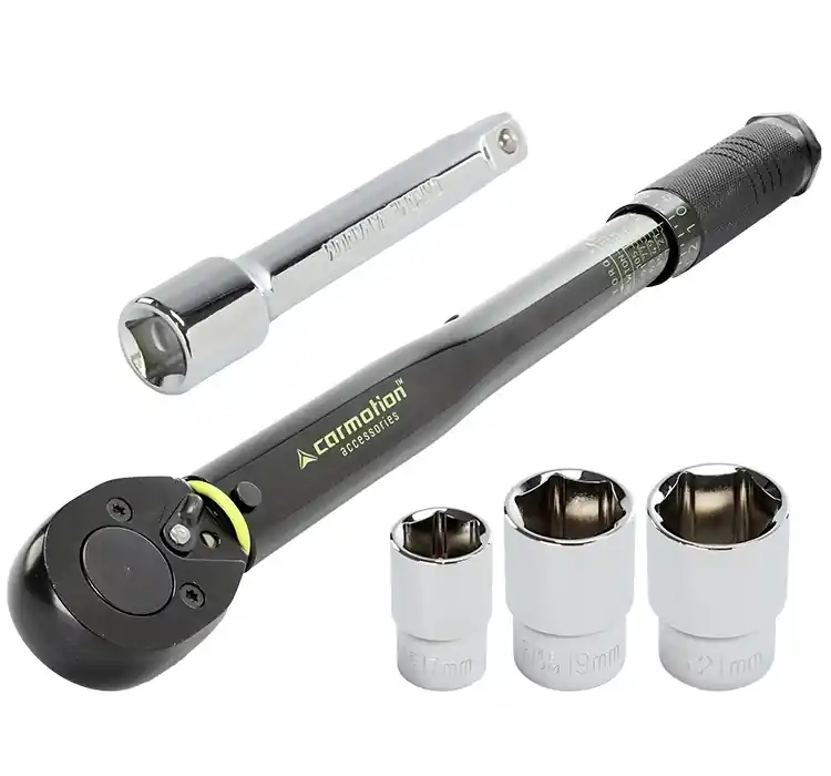Finální Výprodej Momentový klíč 1/2" s násadou 17/19/21 mm 28-210 Nm CARMOTION