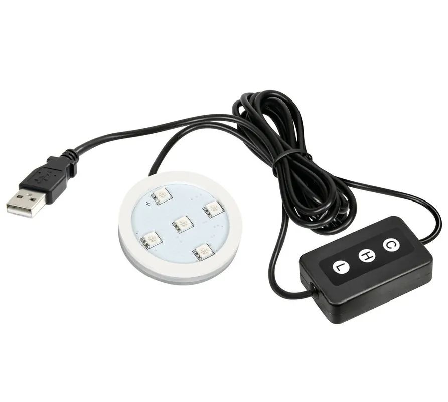 LED osvětlení pro vůně TRUCKY, USB, 7 barev LAMPA Oblíbený