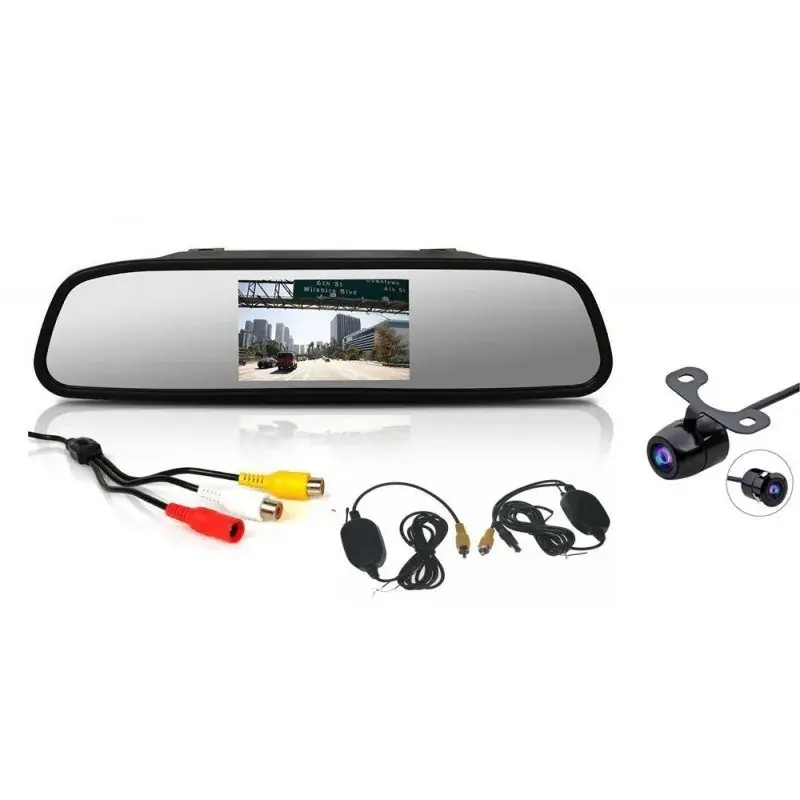 Autentický Bezdrátová parkovací kamera s LCD 4,3" monitorem na zrcátko CARCLEVER