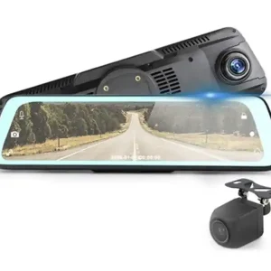LCD monitor 9,66" s dual DVR kamerou v zrcátku CARCLEVER Výhodná Nabídka