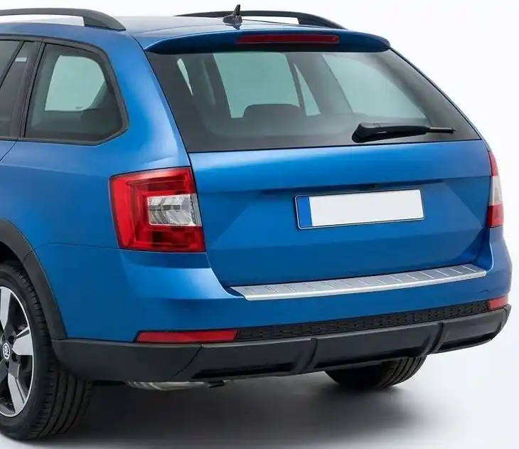 Speciální Cena Plastový kryt prahu zadních dveří Škoda Octavia III Scout (2014 - 2020) stříbrný matný MILOTEC