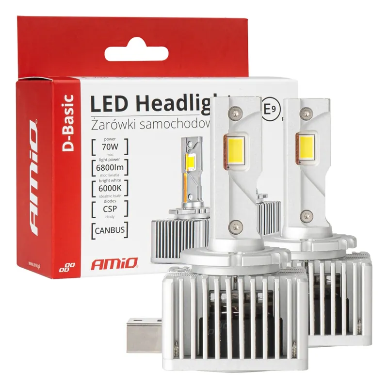 LED žárovky pro hlavní svícení D-Basic D1S/D1R CANBUS Náhrada za xenonovou výbojku Bezpečná Platba
