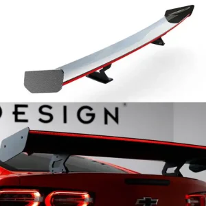 Aktuální Chevrolet Camaro SS Mk6 Facelift, karbonové zadní křídlo s LED světlem, Maxton Design Carbon Division