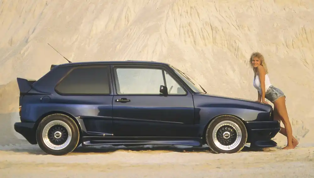 Oblíbený Rieger zadní křídlo pro Volkswagen Golf 1, GFK (laminát)