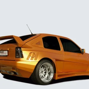 Aktuální Rieger zadní křídlo widebody II pro Opel Kadett E 3-dvéř., GFK (laminát), s bočními náběhy