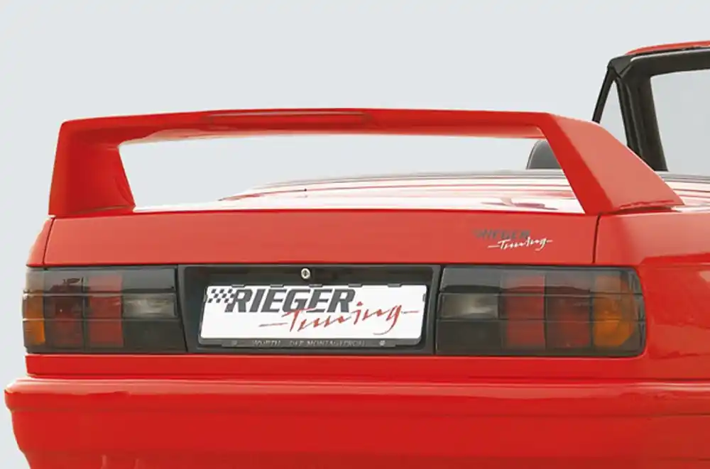 Vysoce Kvalitní Rieger zadní křídlo widebody II pro BMW řada 3 E30 kabriolet, kupé, sedan, touring, GFK (laminát), s třetím brzdovým světlem