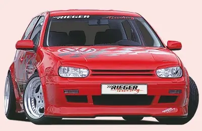 Super Cena Rieger lipa pod přední nárazník Rieger pro Volkswagen Golf 4 1J, 10/97-03, GFK (laminát)