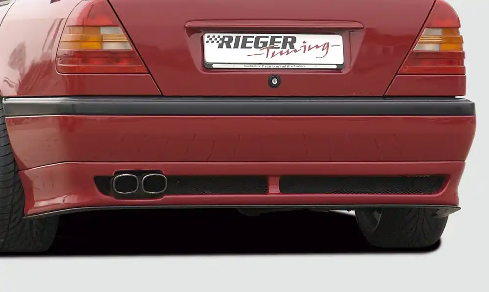 Rieger spoiler pod zadní nárazník pro Mercedes třída C W202 sedan (model od r.v. 98) r.v. 07/97-, GFK (laminát) Omezená Nabídka