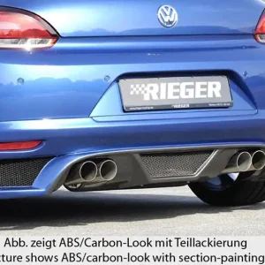 Rieger spoiler pod zadní nárazník pro Volkswagen Scirocco 3 13 2-dvéř. před faceliftem r.v. 08/08-04/14, plast ABS bez povrchové úpravy, pro dvojité koncovky na obou stranách Odeslání Ihned