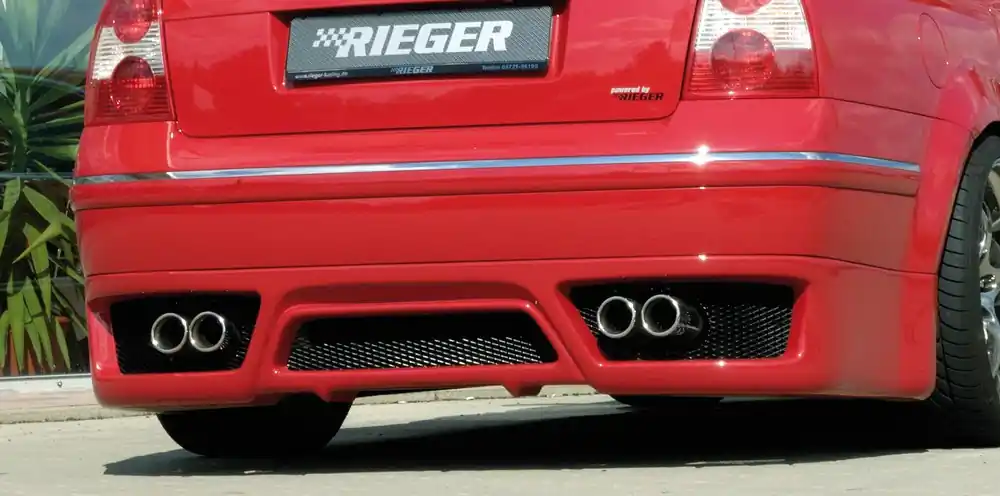 Rieger spoiler pod zadní nárazník pro Volkswagen Passat 3BG sedan, plast ABS bez povrchové úpravy Top Prodej